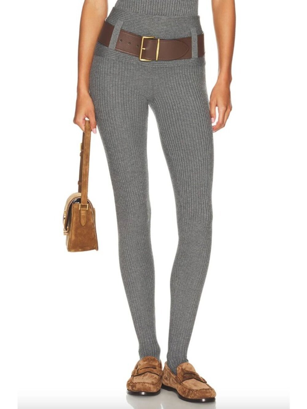 Helsa Corinne Footed Legging Grey Womens Size XXS